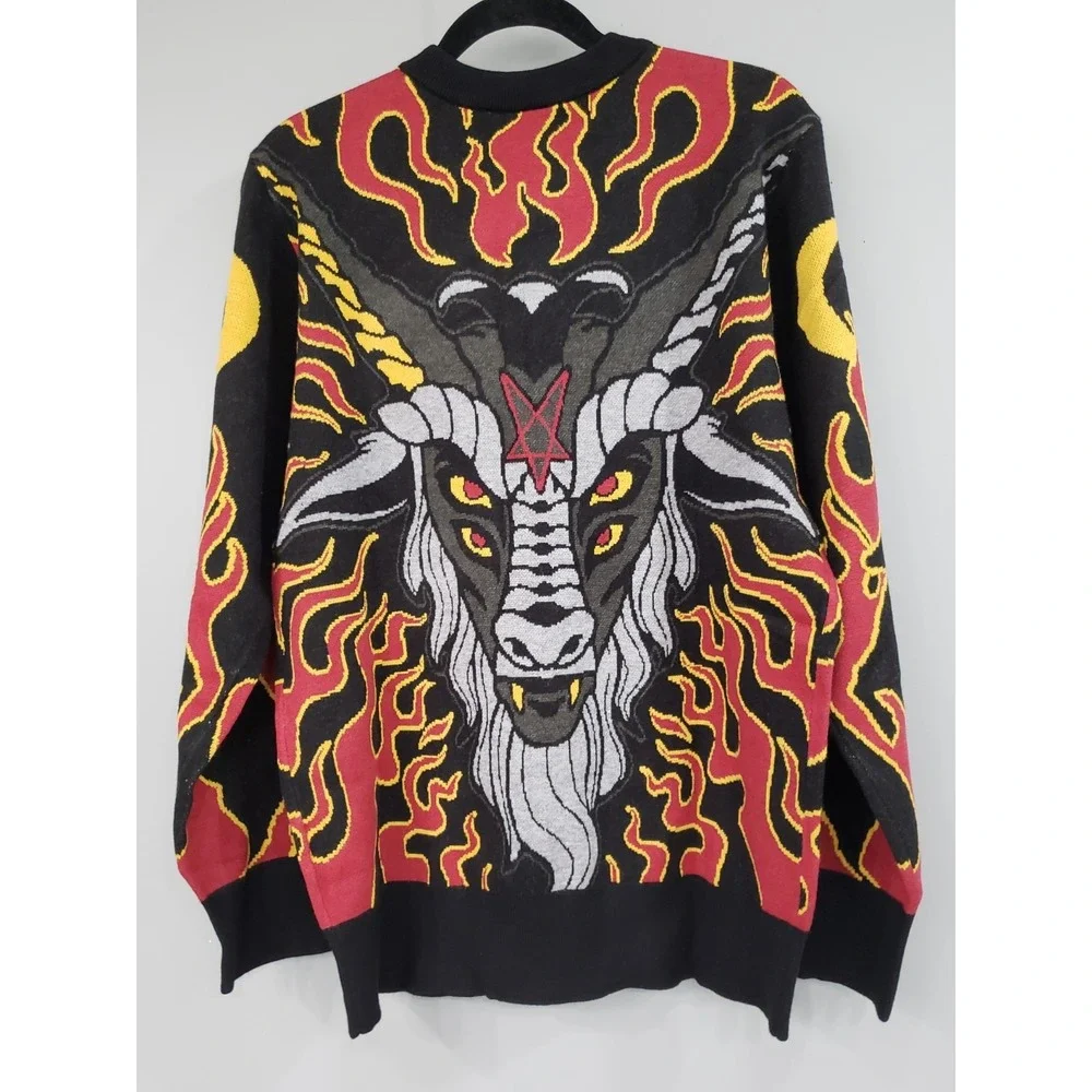 NEW OVERSIZED KILLSTAR Baphomet Sweater Gothic CHRISTMAS HALLOWEEN WITCHY OCCULT